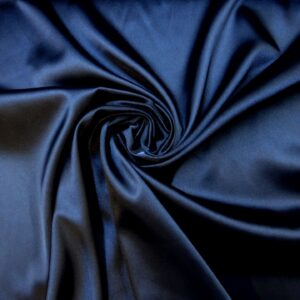 Satin Fabric Stretch Satin Navy