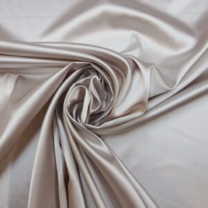 Satin Fabric Stretch Satin Oyster Beige