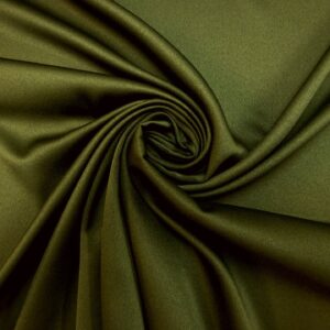 Crepe Backed Satin Fabric Dress Weight Sandringham Khaki