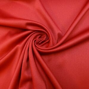 Crepe Backed Satin Fabric Dress Weight Sandringham Red Rust