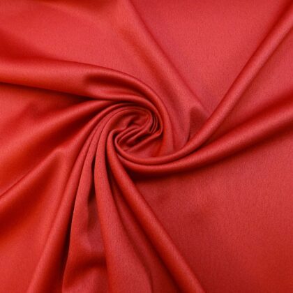 Crepe Backed Satin Fabric Dress Weight Sandringham Red Rust