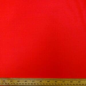 Silk Fabric Suiting Woven With Wool Poppy Red