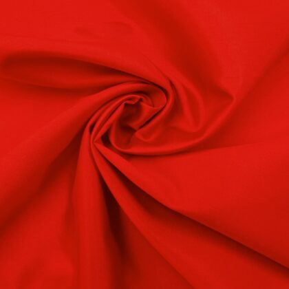 Silk Fabric Woven With Fine Wool Skirt Trouser Weight Poppy Red