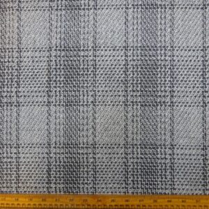 Jacketing Fabric Plaid Pleasure Check Grey Ivory