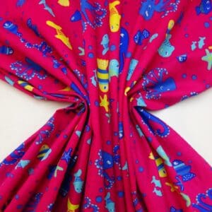 Corduroy Fabric Skinny Rib A Fishy Octopus
