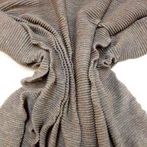 Jersey Fabric Riblets Dusted Muesli Beige
