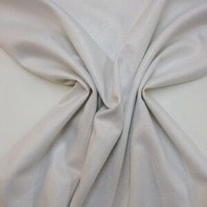 Linen Suiting Fabric Metallic Faced Designer Studio White/Silver
