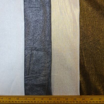 Linen Suiting Fabric Metallic Faced Designer Studio