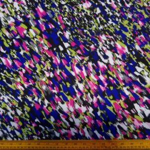 Lycra Fabric Patterned Green Thunder Strike