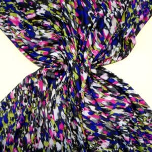 Lycra Fabric Patterned Green Thunder Strike