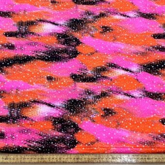 Lycra Patterned Fabric Caught In A Net