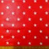 PVC Tabling Fabric Red Stars