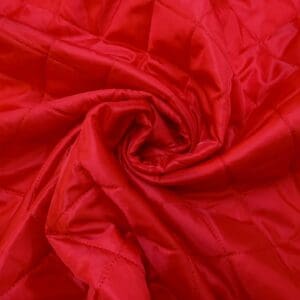 Quilting Fabric 7cm Diamonds Shiny Christmas Red