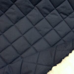 Quilting Fabric Large Diamonds Cotton Feel Navy
