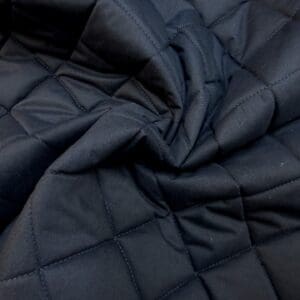 Quilting Fabric Large Diamonds Cotton Feel Navy