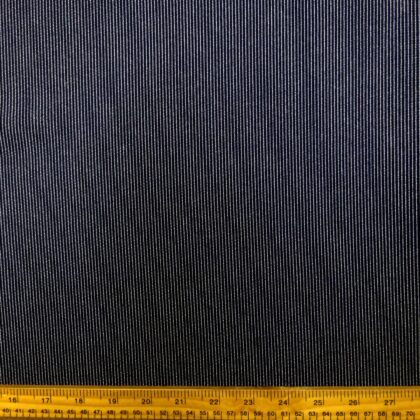 Suiting Fabric Pin Stripe Tickety Boo Navy