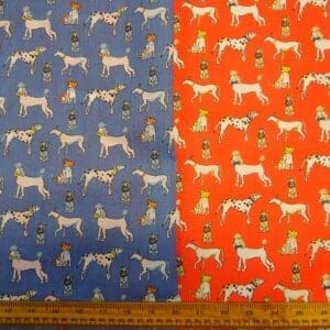Polyester Cotton Fabric Dog Fest