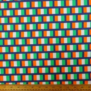 Polyester Cotton Fabric St Patrick's Flags
