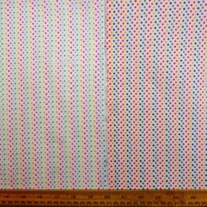 Polyester Cotton Fabric Primary Multi Diddy Spots