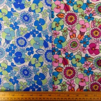 Cotton Print Fabric 60's Daydreams