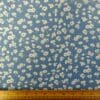 Chiffon Fabric Pansy Maze Blue White