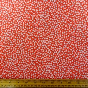 Chiffon Fabric Sweetie Pie Daisy Red
