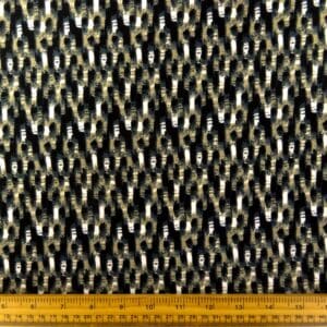 T-Shirting Fabric Bamboo Illusion Beige Black
