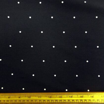 Bengaline Fabric Stretch Twill Classy Madame Spot Navy