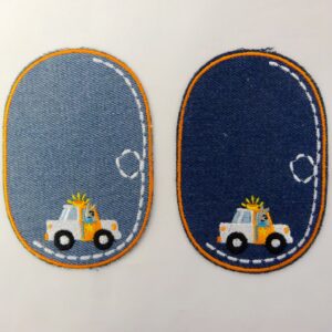 Sew On Motif Patch Police Car