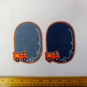 Sew On Motif Patch Fire Engine