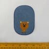 Sew On Motif Patch Bear On Light Denim