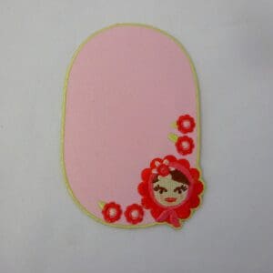 Sew On Motif Patch Russian Doll Pink