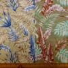Suiting Fabric Natural Linen Floral Cheese Plant Fern