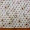 Suiting Fabric Natural Linen Floral Dandelions Cream Mauve