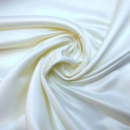 Duchess Satin Fabric Superior Quality High Shine White