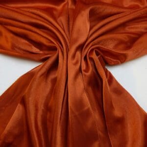 Satin Fabric Crepe Backed Satin Copper Rust 62