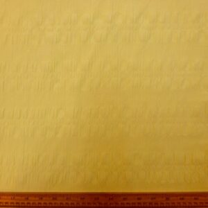 Seersucker Fabric Cotton Classic Picnics Canary Yellow