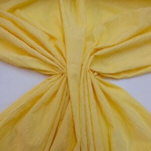Seersucker Fabric Cotton Classic Picnics Canary Yellow