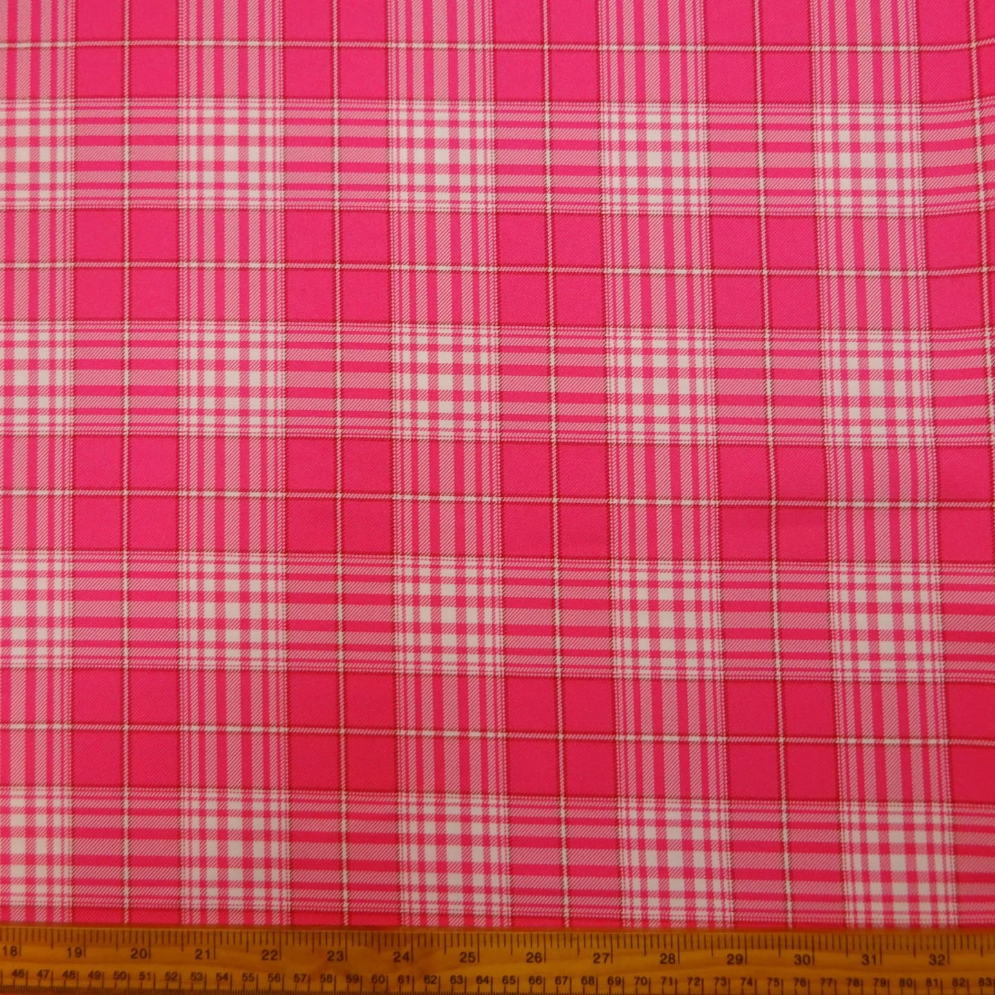 Suiting Fabric Plaid Strawberry Fields Pink