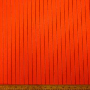 Suiting Fabric Pin Stripe Orange