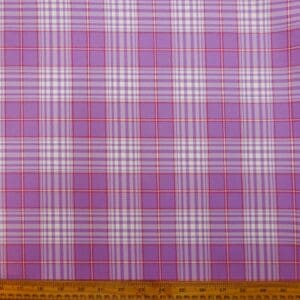 Suiting Fabric Plaid Meringue Mauve