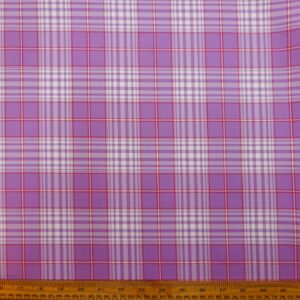 Suiting Fabric Plaid Meringue Mauve