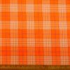 Suiting Fabric Plaid Tangerine Dream Orange