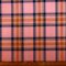 Suiting Fabric Tartan Celtic Hop Scotch Pink Coral Royal