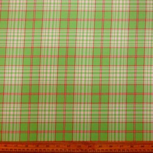 Suiting Fabric Plaid Peppermint Patty Green