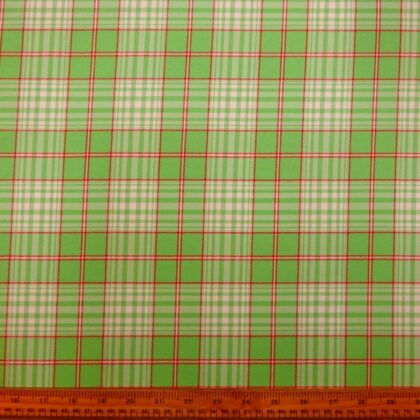 Suiting Fabric Plaid Peppermint Patty Green