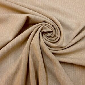 Suiting Fabric Pin Stripe 1cm Beige