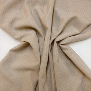 Suiting Fabric Pin Stripe 1cm Beige