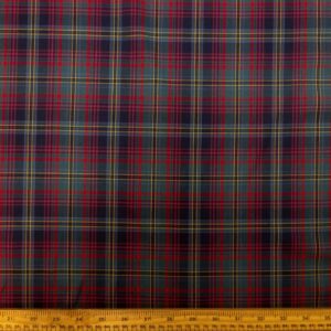 Tartan Fabric Brushed Cotton Lightweight Blue Piper