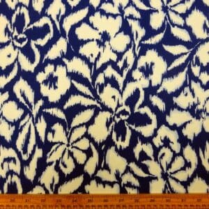 Viscose Fabric Ice Clouds Royal Ivory